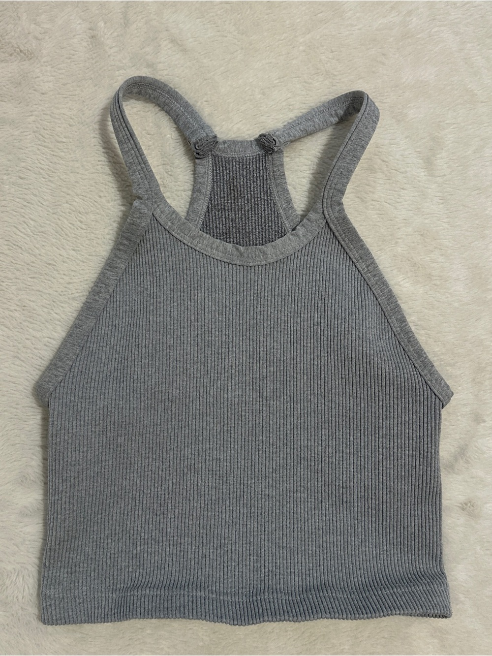 FP Movement by Free People Gray Happiness Runs Crop Tank